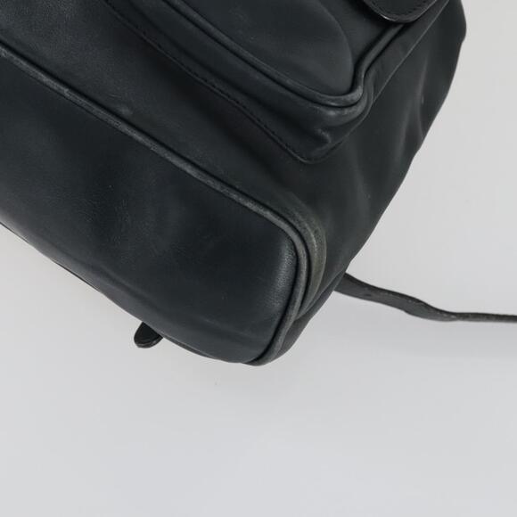 GUCCI Bamboo Backpack Leather Black Gold 003 2058 0016 Auth 156418 main image 6